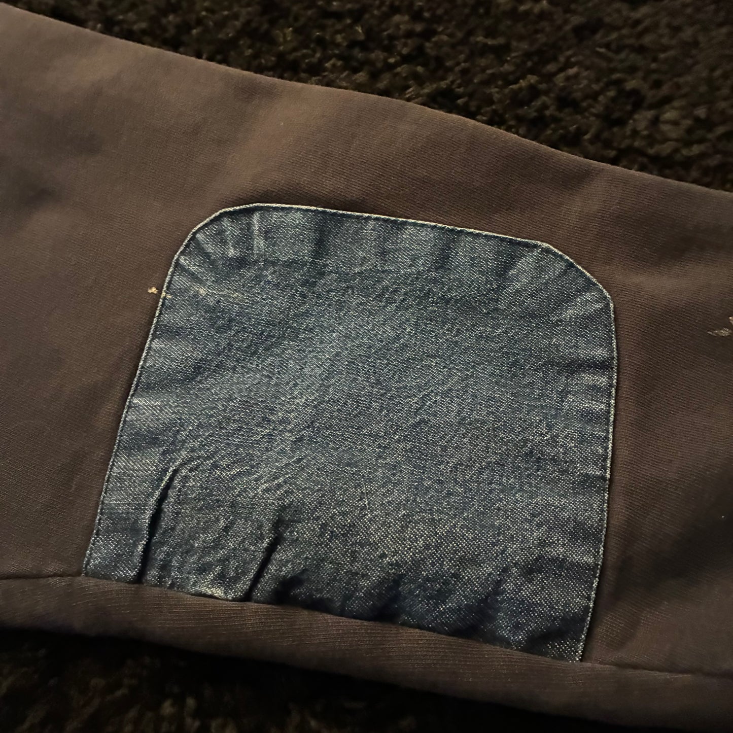 Providence Fire Dept. 1/4 Zip Long Sleeve w/ Denim Accents (4XL)