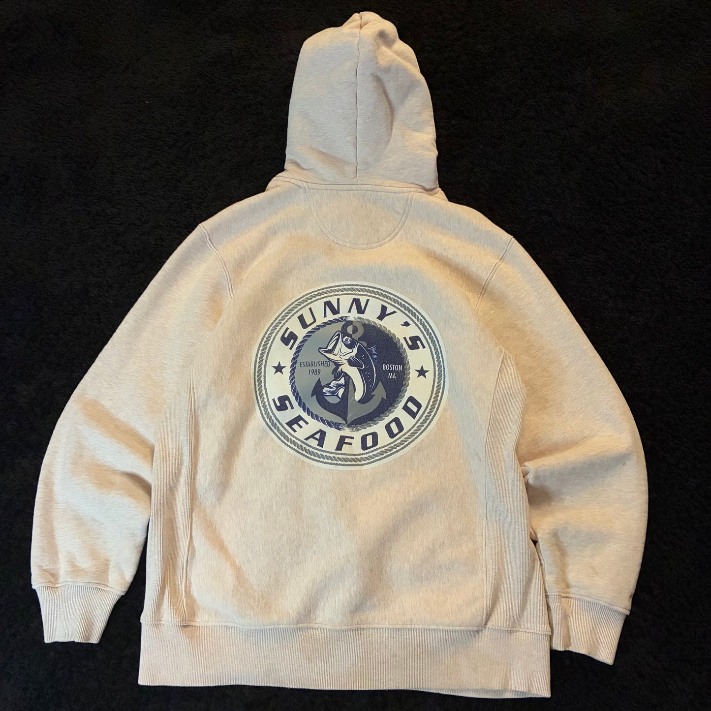 Sunny’s Seafood Reverse Weave Hoodie (L)