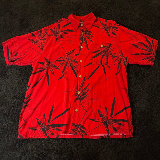 Puritan Floral AOP Utility Button-Down Shirt (L)